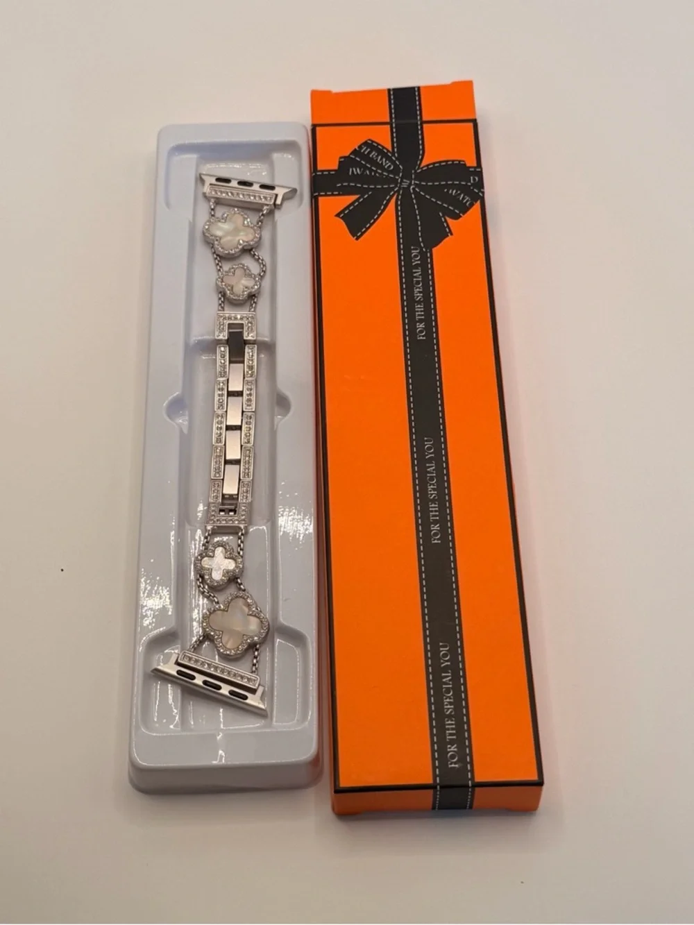 Apple Watch Clover Design‎ Band, mother Pearl Design, 42/44/46